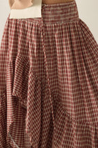 Plaid Ruffle Skirt