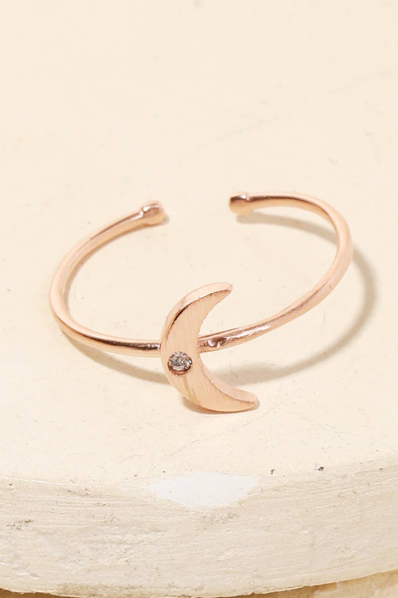 Dipped Crescent Ring
