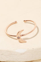 Dipped Crescent Ring