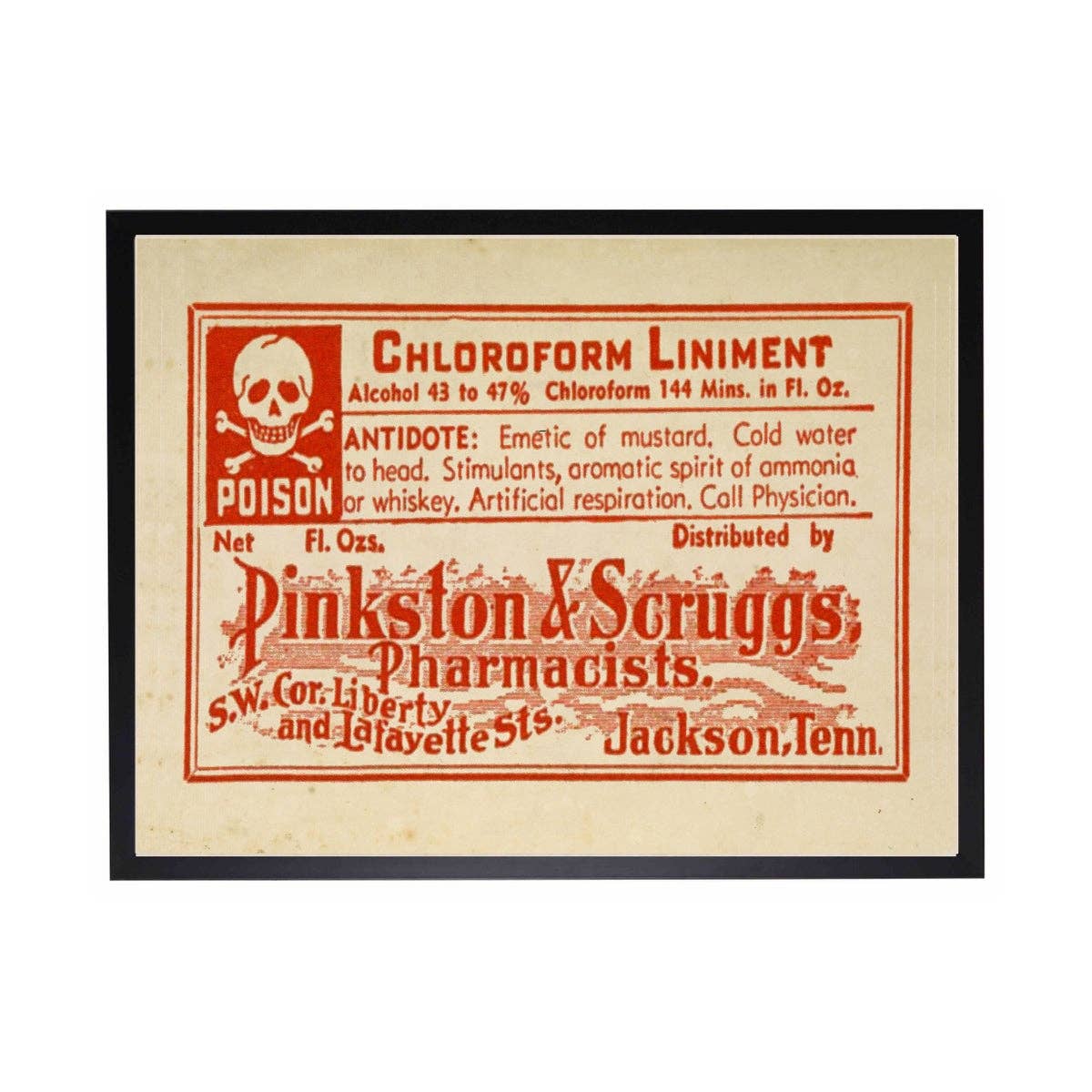 Poison Label Poster