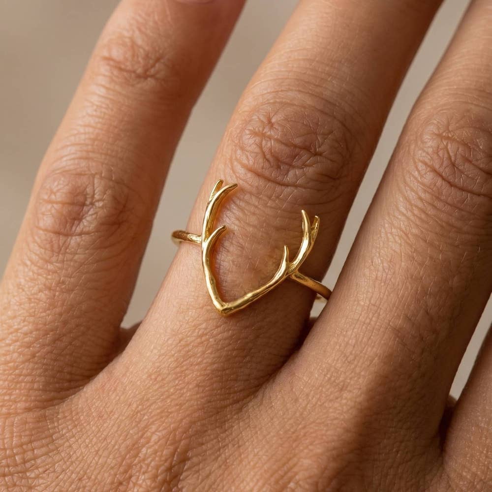 Antler Crown Ring