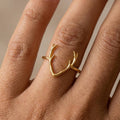 Antler Crown Ring
