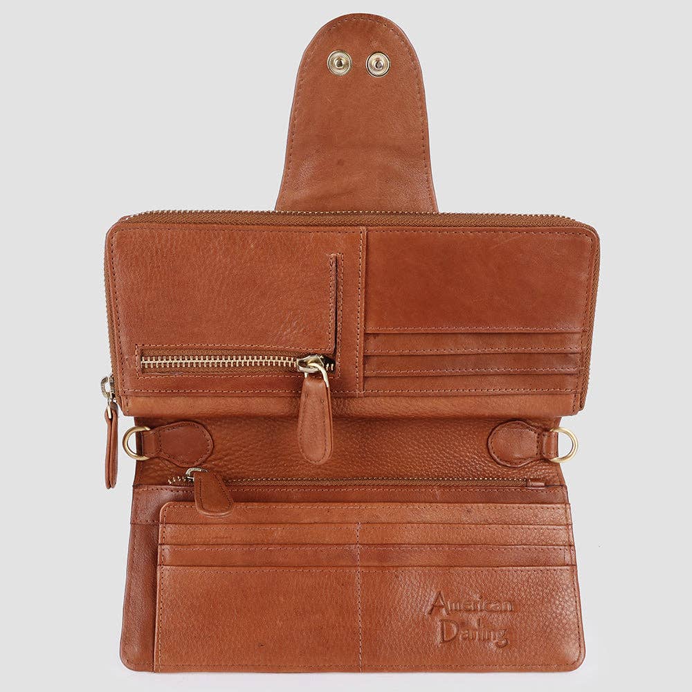 Pebbled Leather Crossbody