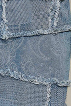 Patchwork Denim Overalls