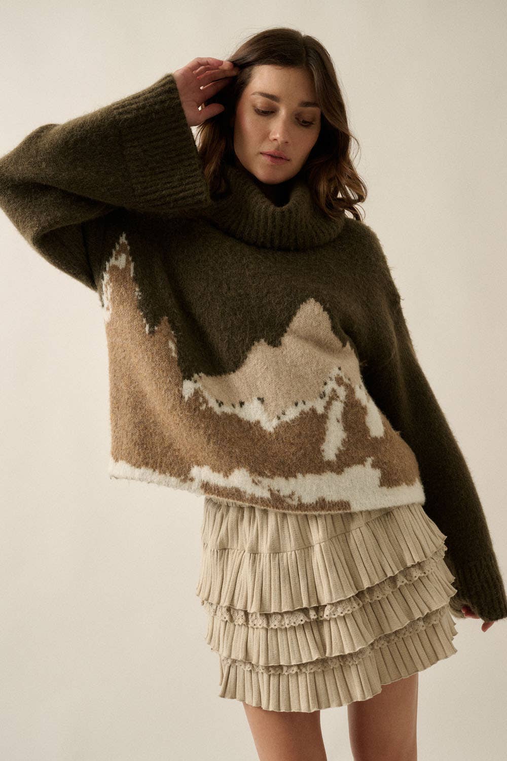 Mountains Turtleneck Sweater