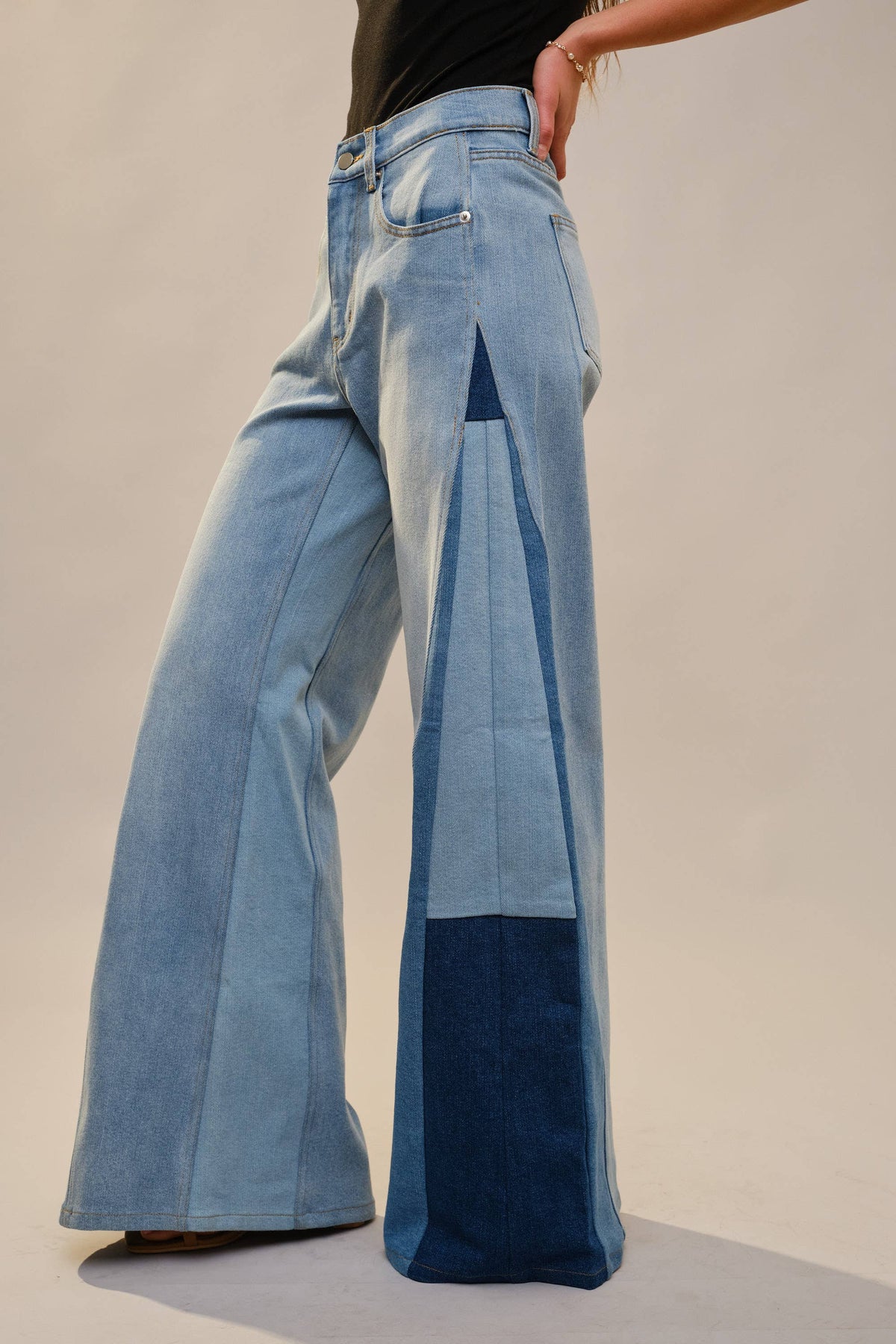 Patched Bell Bottoms