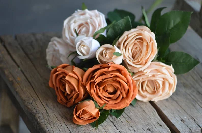 Faux Cabbage Roses