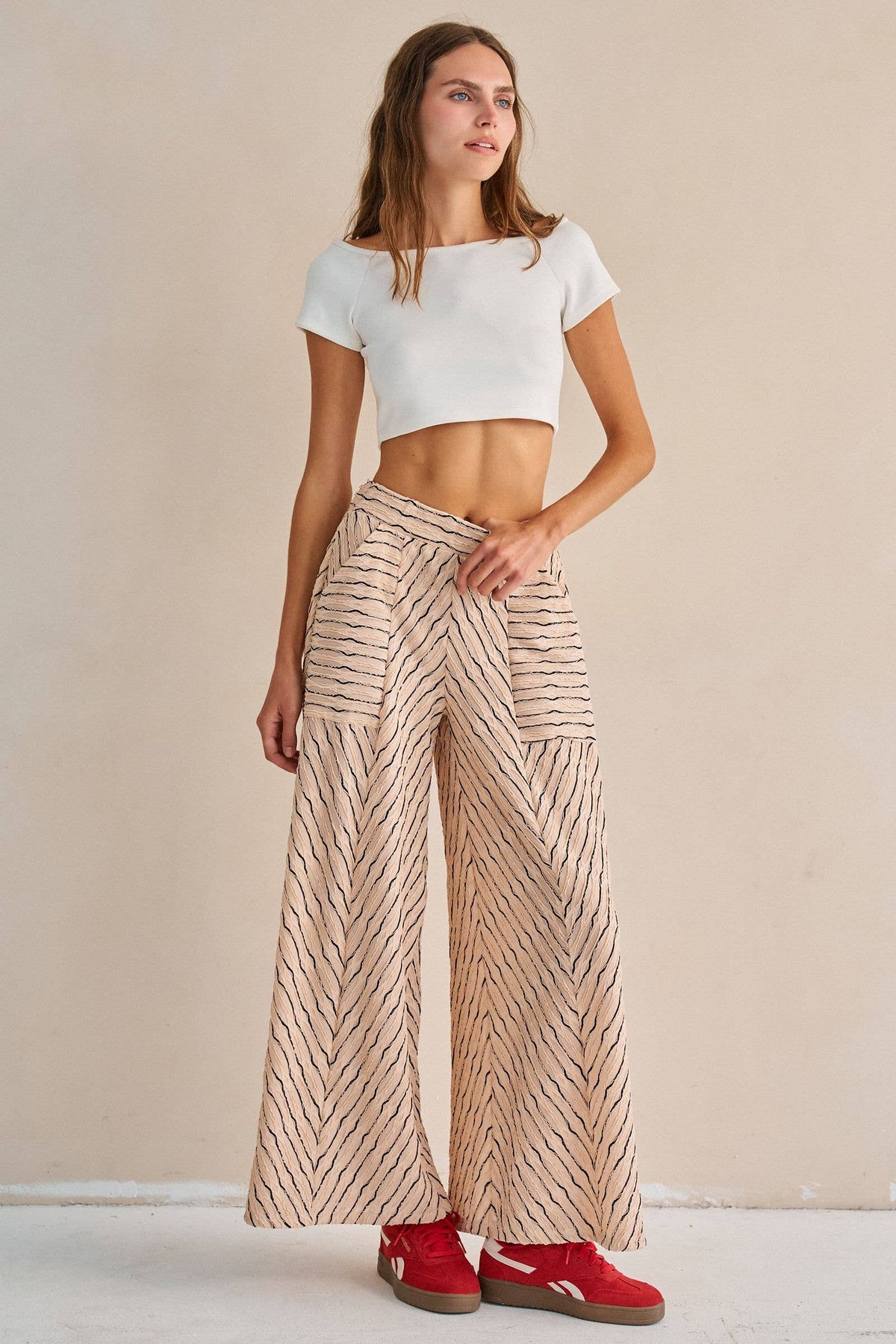 Stripe Wide Legs