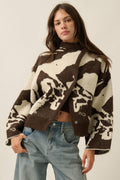 Abstract Jacquard Shacket