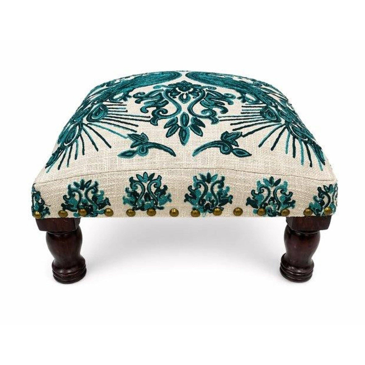 Embroidered Foot Stool