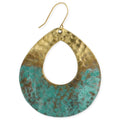 Distressed Teardrop Earrings