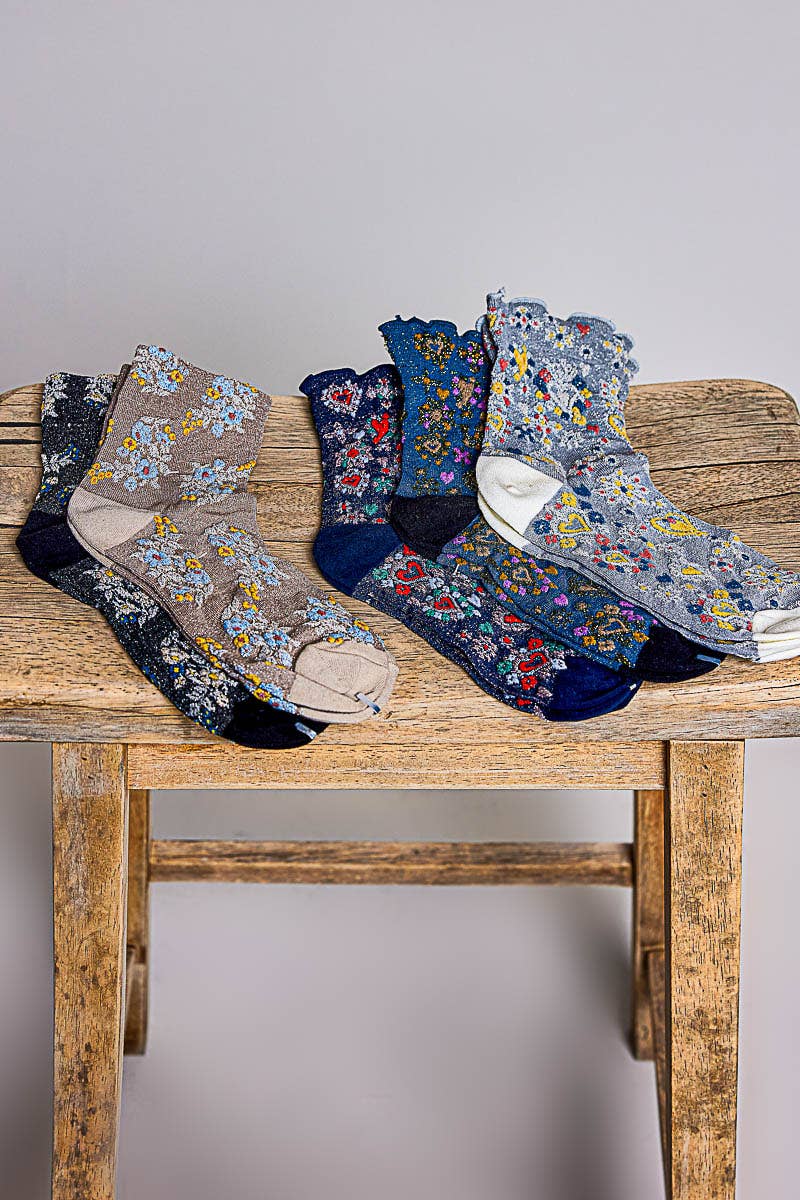 Flowers & Ruffles Socks