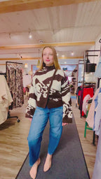 Abstract Jacquard Shacket